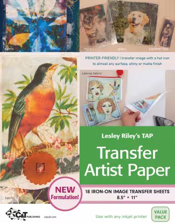 Lesley Rileys TAP Transfer Artist Paper 18pk