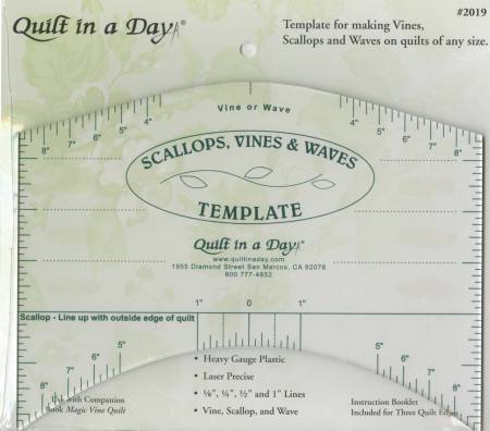 Scallops, Vines, & Waves Template