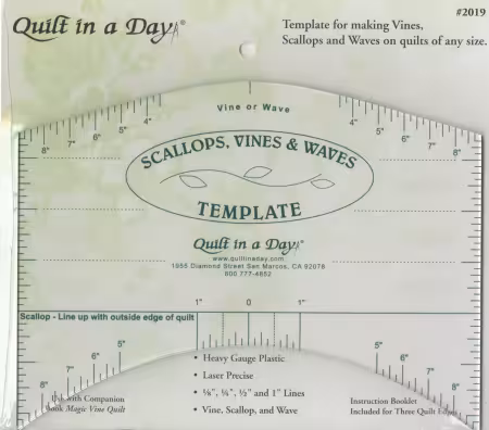 Scallops, Vines, & Waves Template