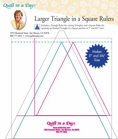 Larger Triangle in a Square Ruler