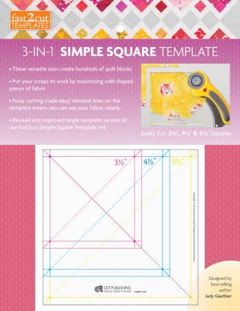 fast2cut 3-in-1 Simple Square Template