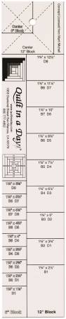 The Log Cabin Ruler 6in and 12in