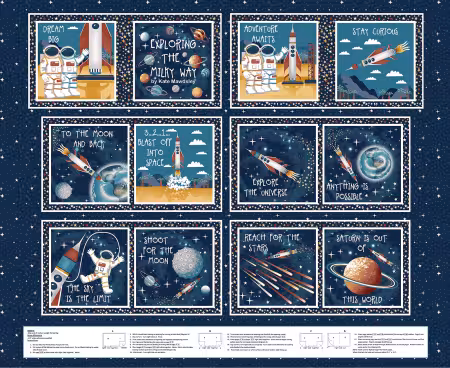 Navy Book Panel 36 Inch Glow