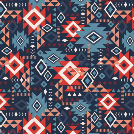 Aztec Geo Grid Fleece