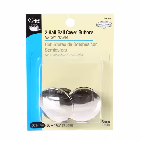Button Cover Half Ball Size 60 - 1-1/2in