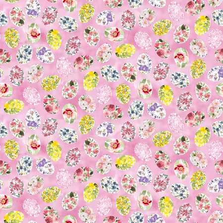 Powder Pink Decorated Eggs 6 Inch repeat