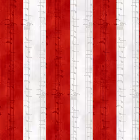 Red/ White Stripe 6 Inch repeat