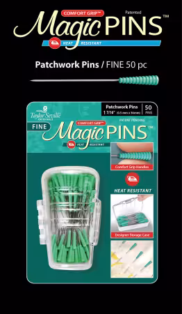 Tailor Mate Magic Fine Pins Patchwork 50pc
