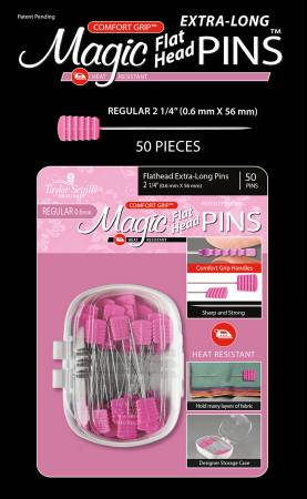 Magic Pins Flathead Extra Long Regular 0.6mm 50pc