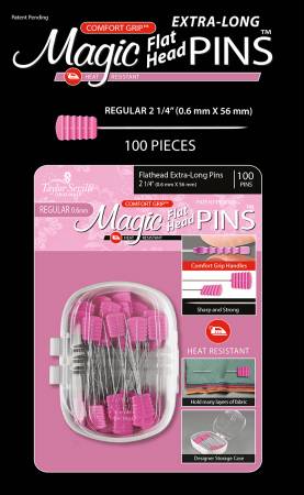 Magic Pins Flathead Extra Long Regular 0.6mm 100pc