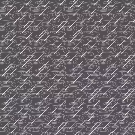 Splish Splash Dark Gray Organic Cotton