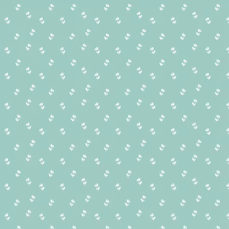 Daisy Toss Teal Organic Cotton