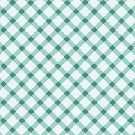 Springy Plaid Teal Organic Cotton