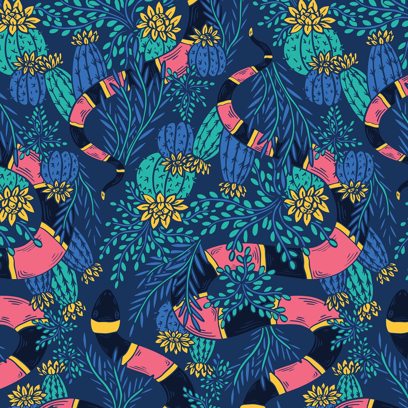 Teal/Multi Desert Dance Organic