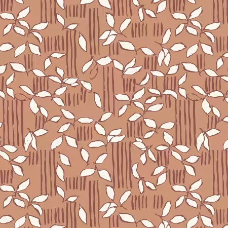 Soft Brown Sienna and Indigo Double Gauze Organic