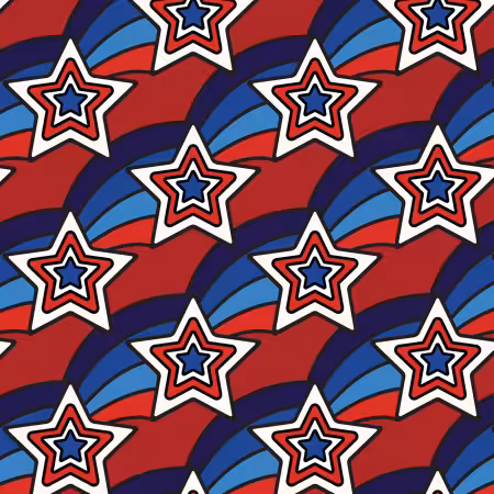 Red/Blue Pop Stars Organic