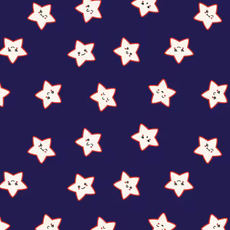 Navy Pop Stars Organic