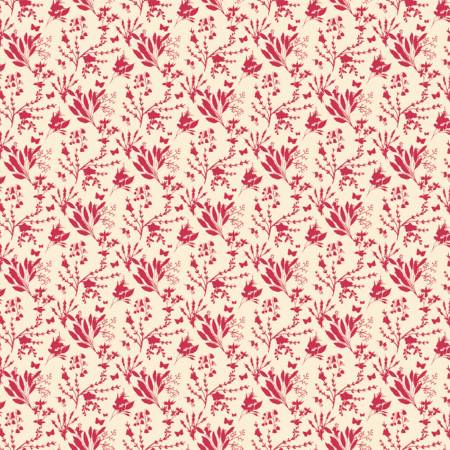 Wildflower Silhouette Burgundy Digitally Printed