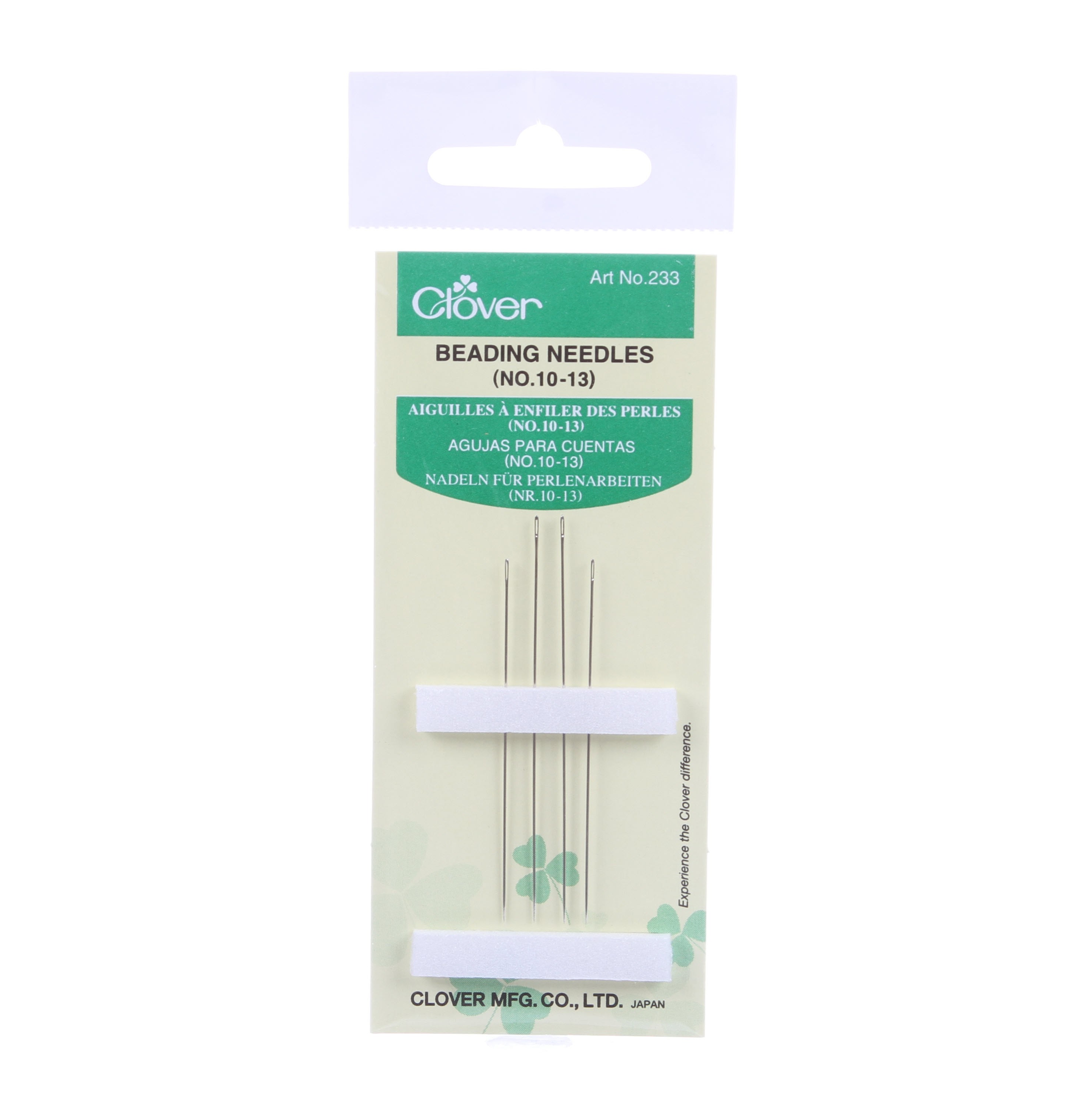 Clover Beading Needles Size 10/13 4ct
