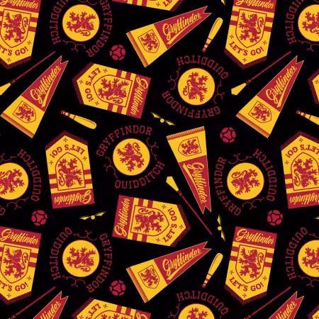 Black Multi Gryffindor Banners