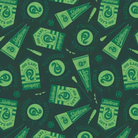 Dark Green Slytherin Banners