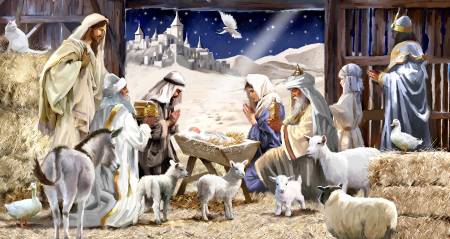 Away In The Manger 24In Panel