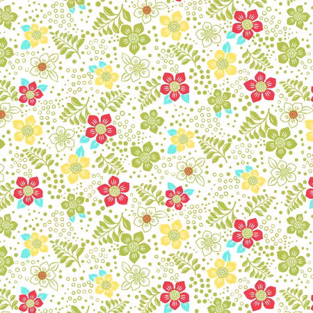 Multi/Green Fun Flower