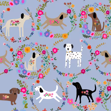 Periwinkle Every Dog Wreath
