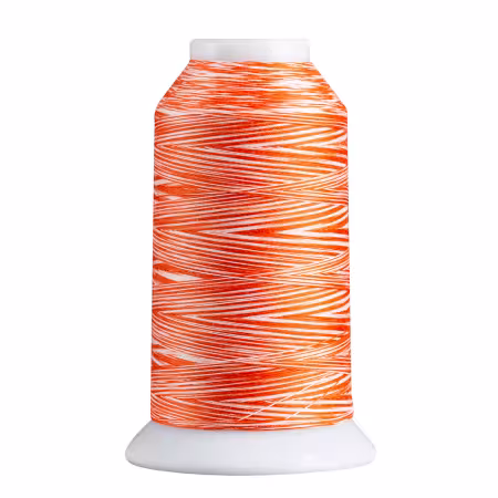 Superior Spirit 40wt Polyester 1650yd Variegated Thread Orange White
