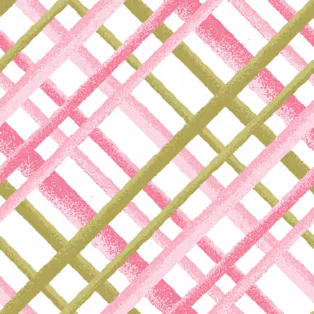 Pink/Green Diagonal Plaid