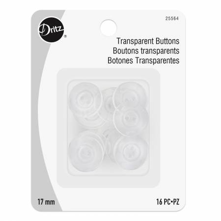 Transparent Buttons 17mm