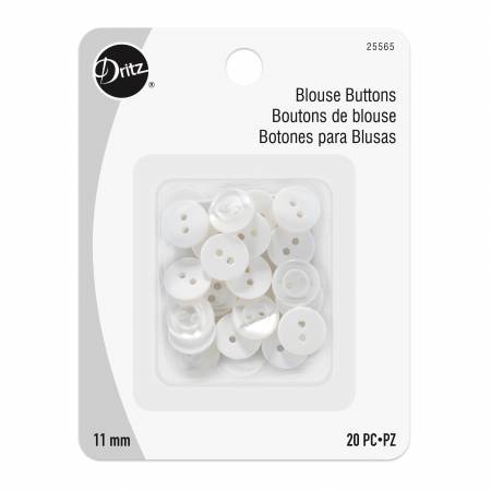 Blouse Buttons 11mm White