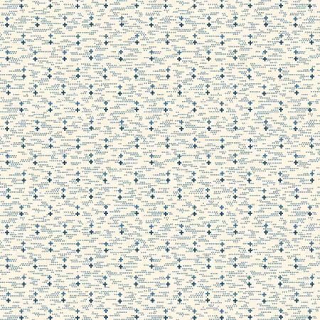 Blue Geometric Ditsy