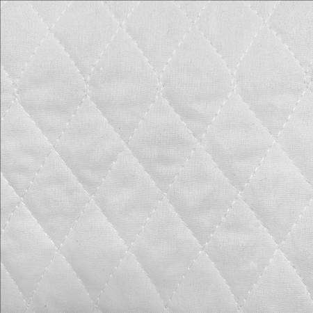 White Back to Back Quilted Flannel 2.5oz B. Polyester