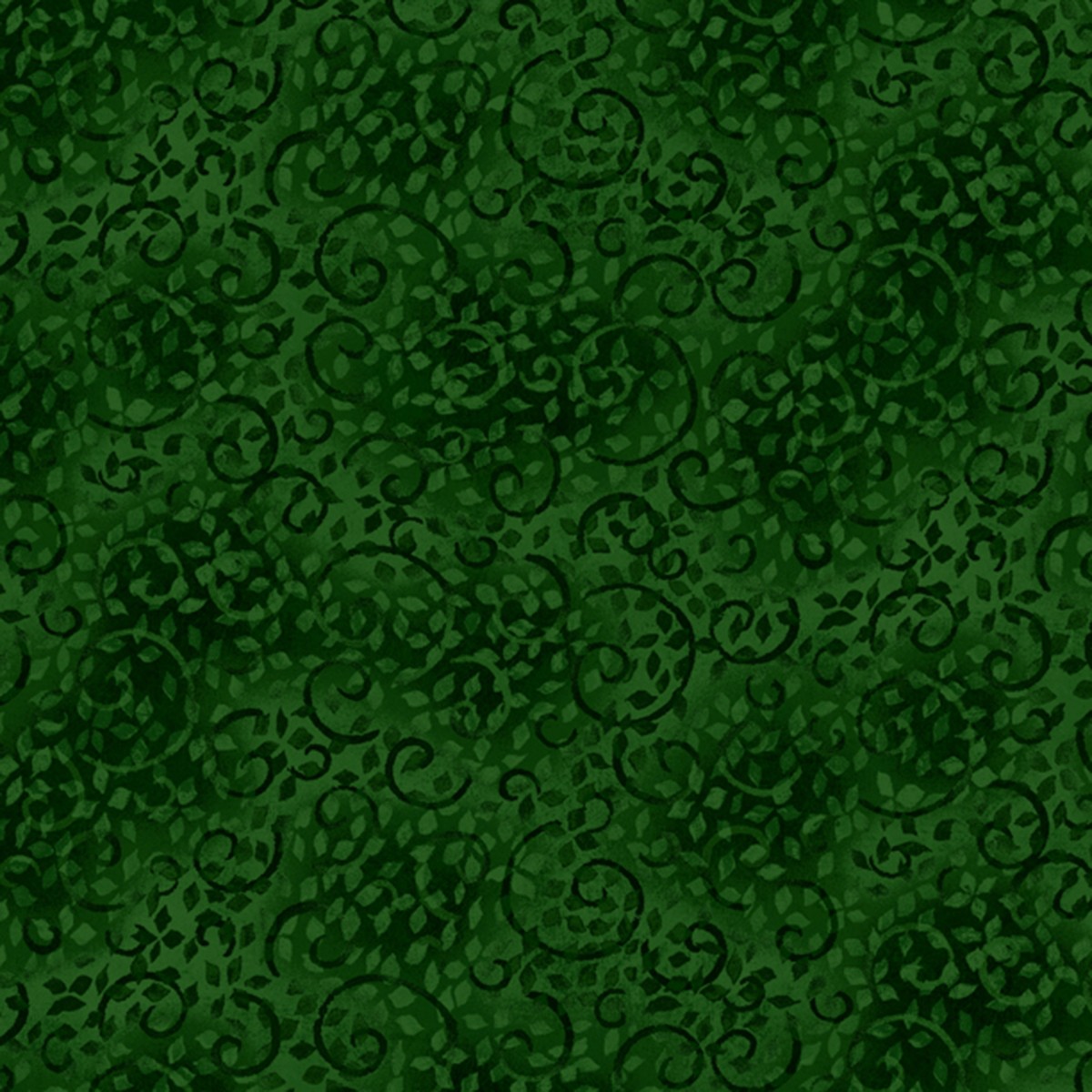 Dark Green Scroll Texture