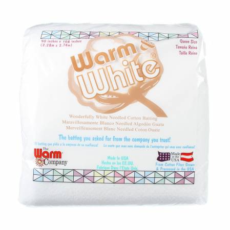 Batting Warm & White Cotton Quilt Assortment 5ct