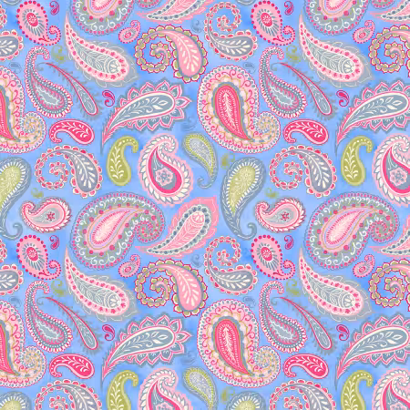 Blue Paisleys