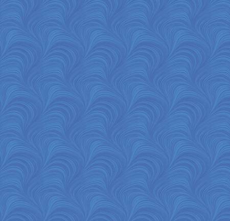 Medium Blue Wave Texture 108in Wide Back