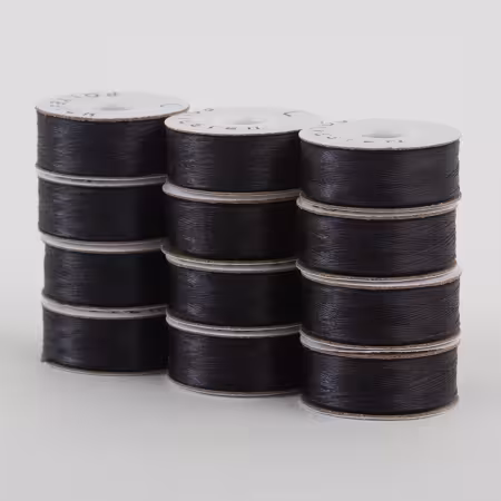 SuperBobs Polyester Bobbin 72pk L-Style Dark Gray