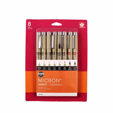 Pigma 8pk Set Black