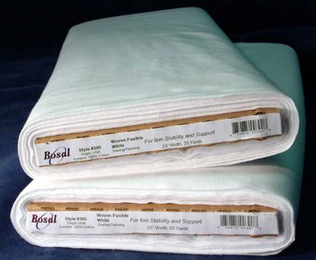 100% Cotton Woven Fusible Interfacing White 20in x 25yds