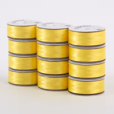 SuperBobs Polyester Bobbin 12pk M-Style Yellow