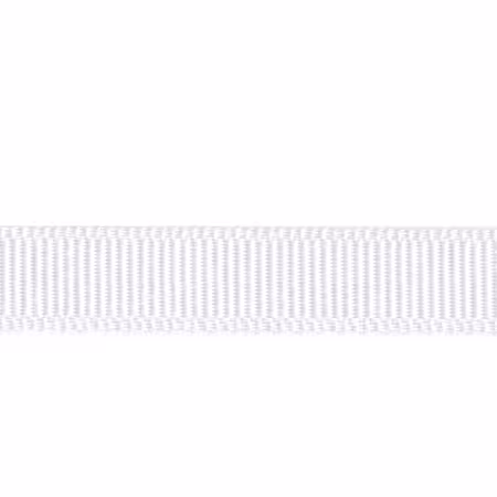 Grosgrain Ribbon White 3/8in x 100yds