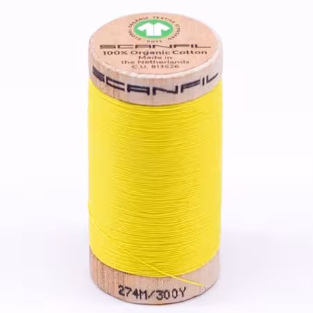 Scanfil Organic Cotton Thread 30wt Solid 300yd Illuminating