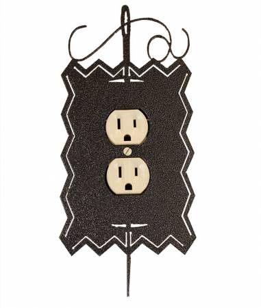 Hand Painted Needle & Thread Single Outlet Cover