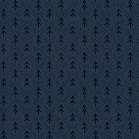 Navy Tree Texture 3 Inch repeat