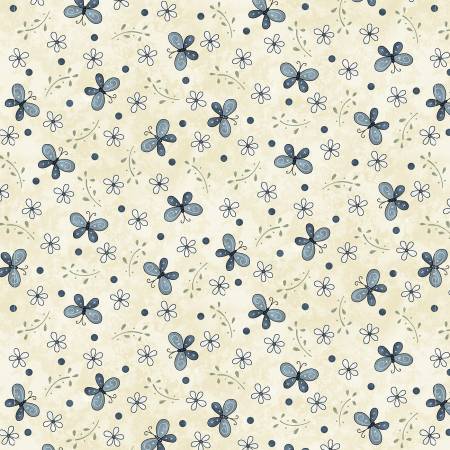Cream Medium Butterfly Toss
