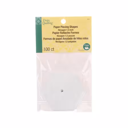 Paper Piecing Hexagon 1.5in, 100Ct