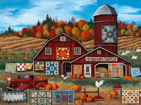 Pumpkin Patch Barn Quilts 1000pc Puzzle