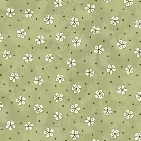 Green Posies Tossed 4.8 Inch repeat